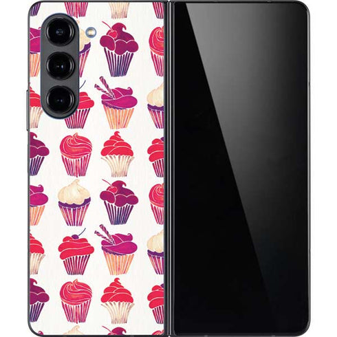 Cupcakes by Cat Coq Galaxy Z Fold5 5G Skin